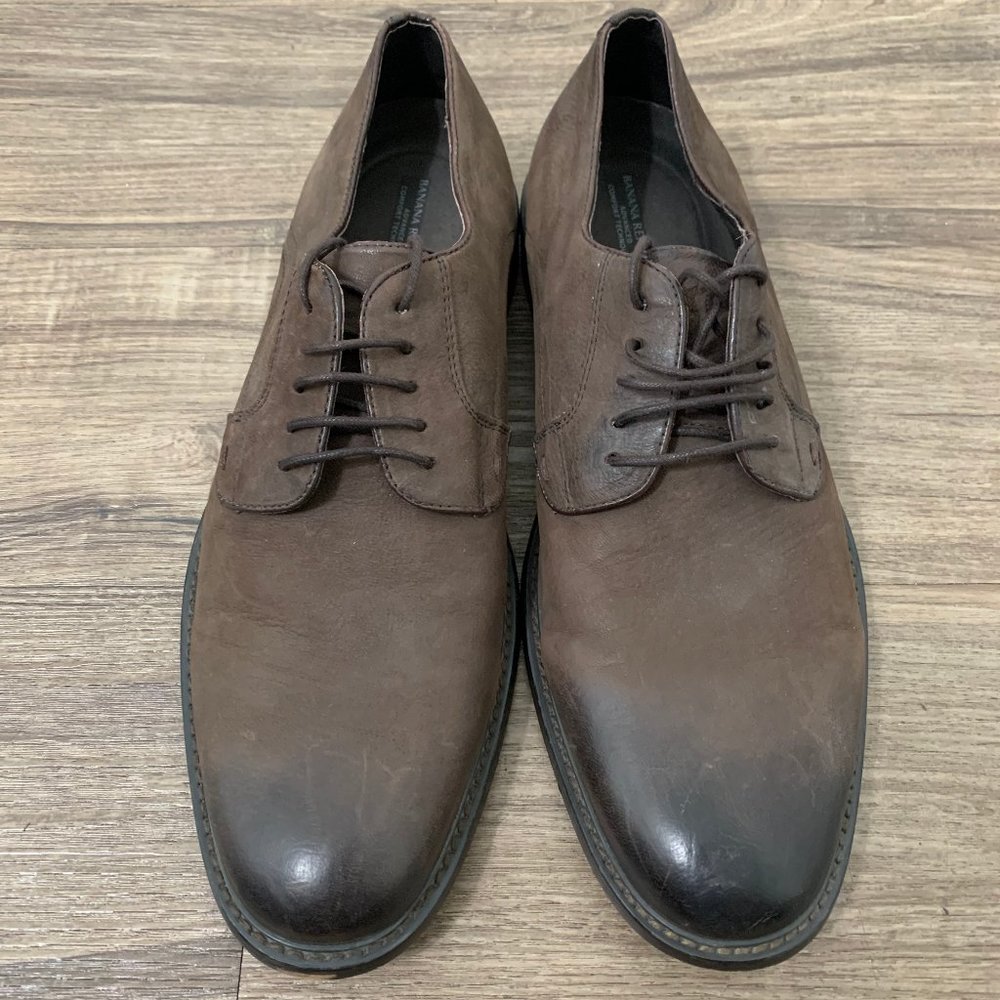 Banana Republic Dress Shoes, Size 9.5, Brown, Leather